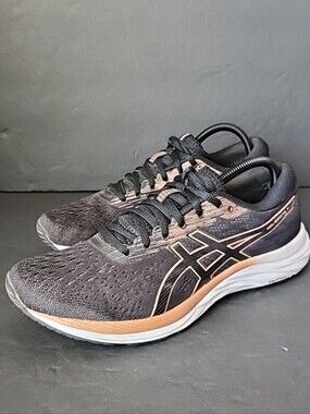 Asics Gel-Excite 7 Womens Sz 10.5 Amplifoam Sneakers Running Shoes Black/Bronze
